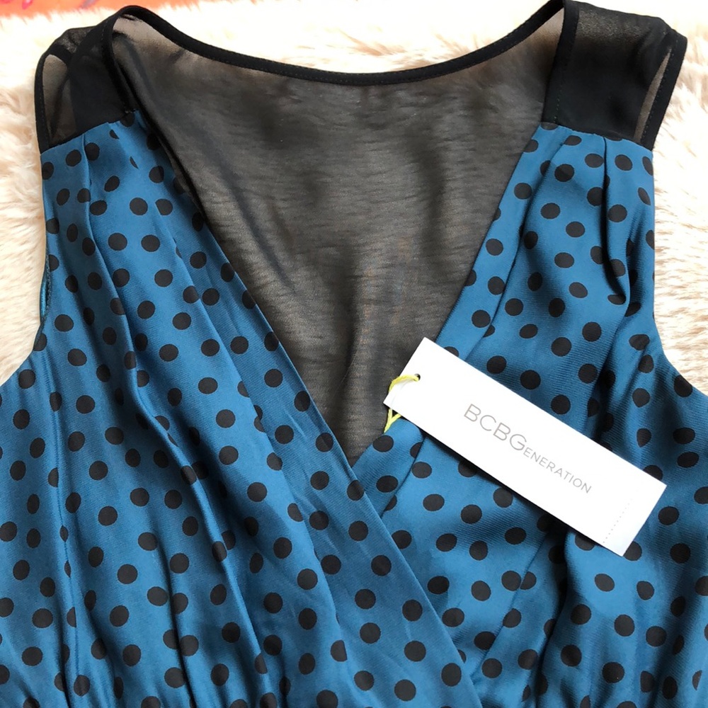 NWT BCBG polka Dot dress